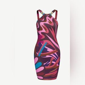 Bahari Bahamas Lucaya bodycon dress with seashell accents XL- NWT- stretch -sexy